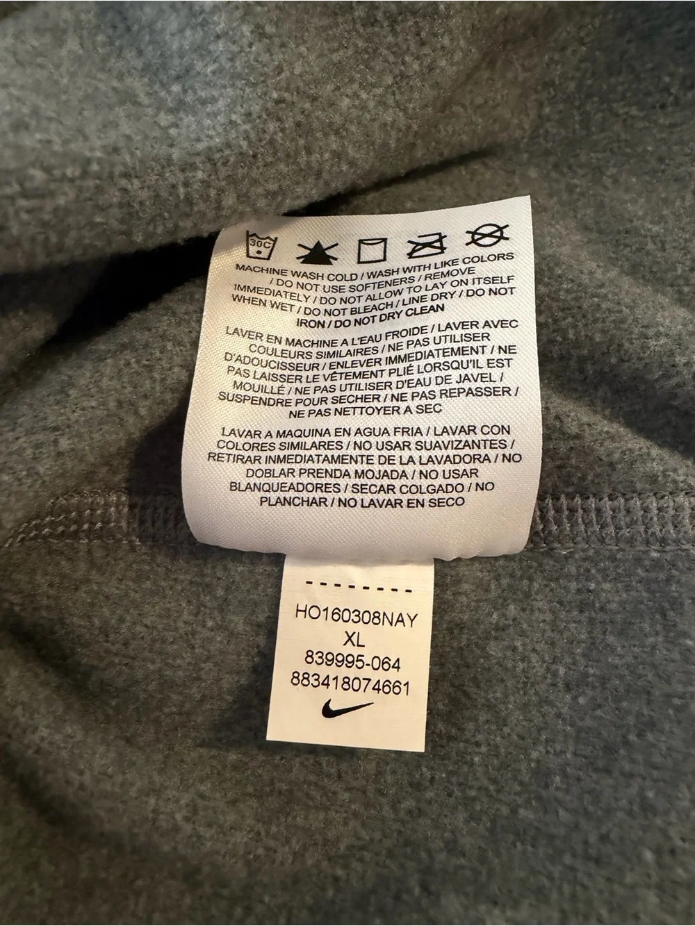 Nike Therma-Fit Hoodie - Gray & Light Teal